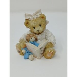 1994 Enesco Cherished Teddies CHRISTINE "My Prayer Is For You", Chip on Book